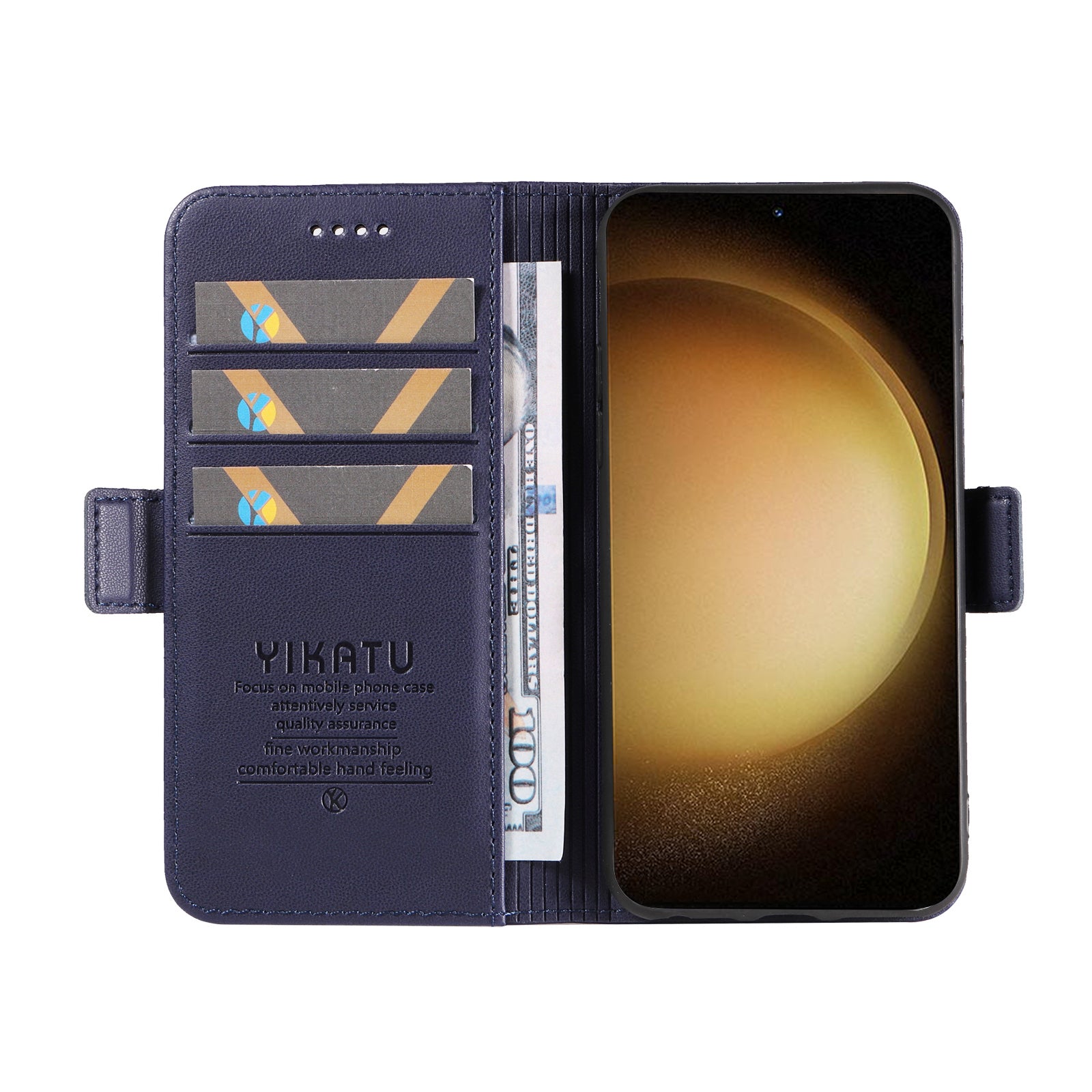 YIKATU YK-003 pro Samsung Galaxy S23 Flip Folio peněženkový kryt PU kožený stojánek magnetické pouzdro na telefon YIKATU YK-003 pro Samsung Galaxy S23 Flip Folio peněženkový kryt PU kožený stojánek magnetické pouzdro na telefon